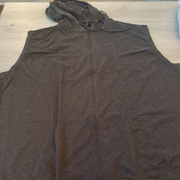 Big Dude KAM‎ Active Performance Sleeveless Hoody Charcoal 7XLT NWT in packaging - Picture 4 of 5